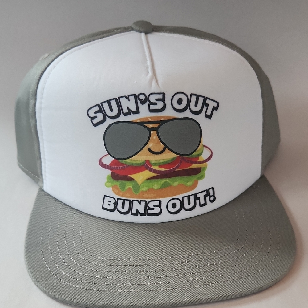 Summer Hat - Sun's Out Buns Out Snapback Hat